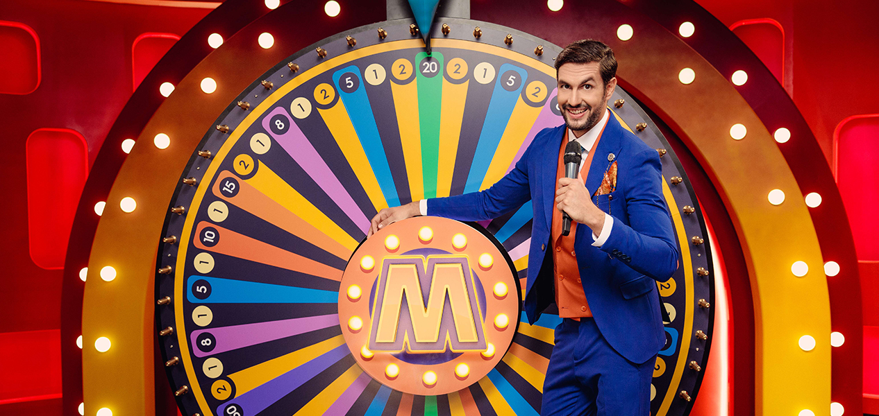 Official Pragmatic Play Mega Wheel game-show promotional image
